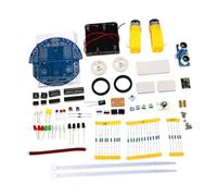 Folpus Kit de Bricolaje para Coche Inteligente, Robot de programación gráfica, Velocidad Ajustable, Piezas para enseñar Soldadura a Estudiantes, Type a