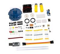 Folpus Kit de Bricolaje para Coche Inteligente, Robot de programación gráfica, Velocidad Ajustable, Piezas para enseñar Soldadura a Estudiantes, Type B