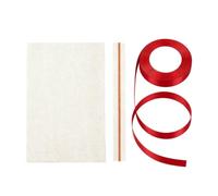 Folpus Kit de Encuadernación con Materiales Completos para Libros Cuadernos Diarios Personalización con Tela de Encuadernar Tiras Estrechas y Herramientas