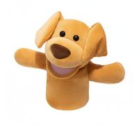 Folpus Marioneta de Mano Infantil Muñeco Infantil Títere de Peluche Marioneta Animal Tejido Corto de Poliéster con PP Impulsa Juego Simbólico y Comunicación, Marrón