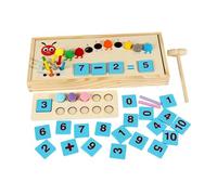 Folpus Matemáticas educativas manipulativas, Juguetes de Aprendizaje Preescolar para niños de 3, 4 y 5 años, Habilidades motoras Finas, Juguete de Madera