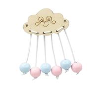 Folpus Material para Tablero de Actividades, Accesorio, Colgante Nublado, Juguete de Madera para Desarrollar Habilidades Básicas, Ideal para Jardín de