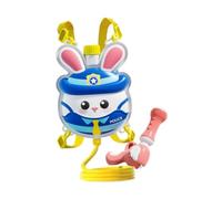 Folpus Mochila Rociadora de Agua para Niños con Diseño Ajustable Juguete de Agua Infantil Accesorios para Juegos de Simulación Función Manual Empuje y, Policía de Conejos
