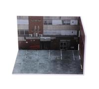 Folpus Modelo de Coche a Escala 1:64, Escena de estacionamiento, minimodelo de Coche de aleación, Escena de vehículo de Garaje, Juguete