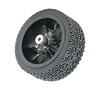Folpus Neumáticos de Goma del neumático de Autos de Juguete para vehículo Modelo, fácil de Instalar, Accesorios de modificación de Bricolaje de Bricolaje de, Acoplamiento de 4 Mm