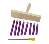 Folpus Ocho tonos Hands Wind Chimes Percusion Chime Enseñanza de la enseñanza de SIDA EDUCATION TOBLOPA de ENCENDIDO CHIME FA, PÚrpura