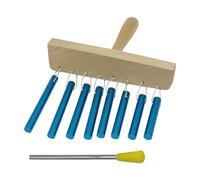 Folpus Ocho tonos Hands Wind Chimes Percusion Chime Enseñanza de la enseñanza de SIDA EDUCATION TOBLOPA de ENCENDIDO CHIME FA, Azul