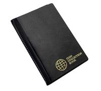 Folpus Página de recolección de Monedas, Titular, Caja de Suministros de divisas, Organizador, Libro de Almacenamiento de Carpetas para coleccionistas, Negro