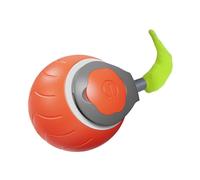 Folpus Pelota de Juguete interactiva para Gatos con Luces, Juguete para Mascotas, Pelota silenciosa automática Que rebota y Rueda para Hacer Ejercicio con, Naranja