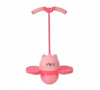 Folpus Pelota Infantil Pelota de Juguete de Salto con Asa Antideslizante Base Firme Material PVC para Equilibrio Coordinación y, Rosa, Dibujos Animados - con Luces Y Música