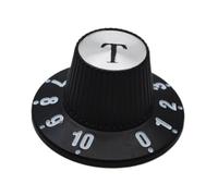 Folpus Perilla de control de guitarra eléctrica, perilla de sombrero de, reemplazo profesional, fácil de instalar, accesorios de bajo de, T
