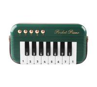 Folpus Piano infantil de 15 teclas, instrumento para aprendizaje en niños de 4 a 6 años, Verde