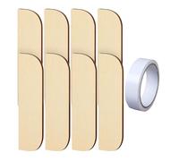 Folpus Placa de cubierta para orificio de puerta de de gabinete de cocina, piezas de repuesto, accesorios, fijación de panel, puerta de gabinete, Esquina Redondeada, 8 Piezas