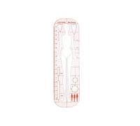 Folpus Plantilla de Moda de Diseño Regla de Dibujo de Figura Guía de Proporciones en Acrílico Transparente para Trazar y Líneas de