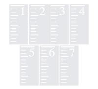 Folpus Plantilla para tabla de crecimiento, escala para medir altura de los niños, plantilla hueca para decoración de pared, fácil de medir, para niños