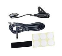 Folpus Póngase con el micrófono Piezo Pickup, Pickup Piezo Transducer, 6.35, con diseño de parche de palo para el cable para el violín de la, Cable de 5 Metros