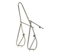 Folpus Portabultos Delantero para Bicicleta Parrilla Delantera Resistente Suministros Prácticos de Acero Inoxidable Montaje Profesional Adecuado para Rutas
