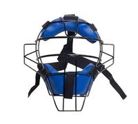 Folpus Protector Facial Máscara Rejilla Deportiva Visera Acolchada Material Carbono Función Estructura Resistente Correa Ajustable Almohadillas Adecuado para, Azul