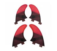 Folpus Quilla de Tabla de Surf Central Estabilizador Fijo con Núcleo en Panal de Fibra de Vidrio para Aumentar Velocidad y Estabilidad Ajuste Sencillo de , Rojo