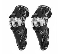 Folpus Rodilleras de Motocicleta Rodillera Protector Espinillera con Carcasa Externa Rígida y Buena Amortiguación Cobertura de Pierna Inferior Ampliada, Negro