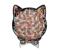 Folpus Rompecabezas de Madera con Forma de, Decorativo, portátil, para coordinación Mano-Ojo. Rompecabezas de Madera único con Forma de Animal. Ideal, Style E