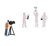 Folpus Set de 5 Figuras de Diorama de Conductor de Coche a Escala 1/ Poses Variadas para El Juego de Simulación de Siku Kids, Tal como se Describe