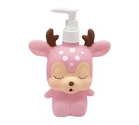 Folpus Set de Baño Infantil con Dispensador de Jabón Y Loción, Ciervo Rosa, Individual