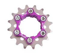 Folpus Single Speed Cassette para Bicicleta con Engranaje Único Espaciadores Anillo Final Y Anillo de Bloqueo Fabricado en Aleación Duradera Adecuado para Ad, 16T