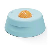 Folpus Slow Feed Bowl Comedero Cuenco Placa Tazón con Bajo Estable y Recorridos para Comer Despacio con Área Que Enriquecen Adecuado para Perros Que Comen, Azul Y Naranja