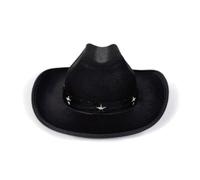 Folpus Sombrero Vaquero Infantil Sombrero Gorra Accesorio Disfraz con Correa Ajustable Banda con Estrellas y Fieltro Suave Adecuado para Fiestas Temáticas