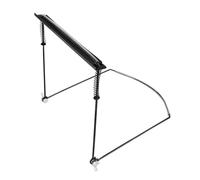 Folpus Soporte de armónica para 24 agujeros, soporte de boca ajustable en metal, color negro