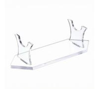 Folpus Soporte para Accesorios de Juego de Rol Base Expositora de Acrílico Soporte de Presentación Cuna Doble Curva Rectangular Sujeción Segura Adecuado para , Transparente