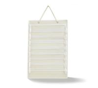 Folpus Soporte para Cinturones de Artes Marciales Colgador Mural para Taekwondo y con Bolsillos y Base de Fieltro y Muestra Progresos del Alumnado Adecuado, White