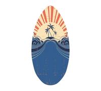 Folpus Tabla de Skimboard de 41", Tabla de de Madera, de Ligera y Deslizante, de Skimboard para niños y Adolescentes, Style C