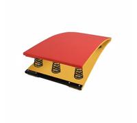 Folpus Tablero de Salto Deportivo Tabla Colchoneta con Curvado Que Aporta Elevación Sensible y Control del Apoyo para Entrenar Despegues Seguros Adecuada, Rojo, Rojo, Seis Resortes