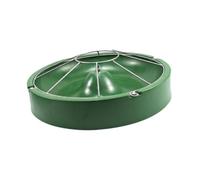 Folpus Tazón de alimentación de Ganado de pimbre 8 Ranura, Accesorios Suministros de Platos alimentador de lechón de Agua de Cerdo para Mascotas, Una Sola Capa