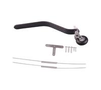 Folpus Tren de Aterrizaje de Fibra de Carbono, Conjunto de Rueda de Cola, Piezas, Neumáticos de Poliuretano, Accesorios de Alto Rendimiento para Aviones de C, 85 CC a 100 CC