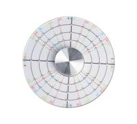 Folpus Trimmer de Cerámica Disco para Alfarería Herramienta de Escultura Modelado Arcilla Divisor Circular Acrílico para Evitar Colapsos en Piezas D, 12cm