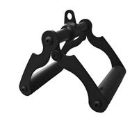 Folpus V Barra Mango Landmine Mango de Cable para Remo Mango Plegable Accesorio para Ejercicios de Fuerza Elaborado en Acero Al Carbono con Agarre Se, Límite de Rotación de La Orejeta