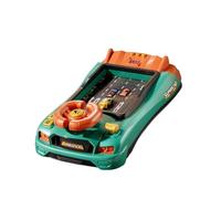 Folpus Volante de Juguete Aventura de Carreras Simulada Controlador Educativo Portátil con Música Y Bocina Adecuado para Niños Niñas Celebraciones, Versión del Temporizador Verde