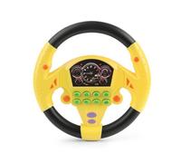 Folpus Volante de Juguete Infantil Juguete Interactivo Simulador de Conducción Rueda Giratoria Botones con Sonidos con Ventosas Desarrollo Temprano y