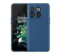 Foluu Diseñado para OnePlus 10T, para OnePlus 10T 5G Funda de silicona a prueba de golpes con forro de microfibra suave antiarañazos para OnePlus 10T 2022 (azul)