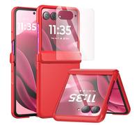 Foluu - Funda de protección para Motorola Razr 60 Ultra 2025 [Protección de bisagra] [Protector de pantalla frontal integrado], funda de protección a prueba de golpes ultra delgada de PC mate para