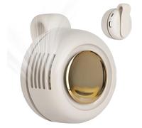 Foluu Mini ventilador de clip sin aspas con rotación de 360°, ventilador portátil recargable por USB-C para cuello y cintura, refrigeración personal silenciosa para camisa, bolsa, oficina, viajes y