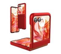 Foluu Motorola Razr 50/60 heno, delgada, protección completa, PC mate con agarre antideslizante para Motorola Razr 50/60 2025 (rojo brillante)
