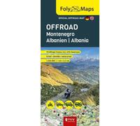 FolyMaps OFFROAD Montenegro and Albania 1:250 000: Special map with over 75 off-road tracks