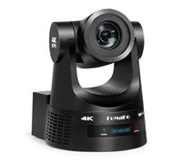 FoMaKo Cámara PTZ NDI 4K 60fps, compatible con salida NDI HX3 4K 60fps, zoom óptico de 20x, seguimiento automático AI Gen 3, 3G-SDI/HDMI/NDI/USB/PoE, ideal para culto a la iglesia y estudio en vivo