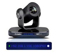 FoMaKo NDI PTZ Cámara HDMI 1080P60 AI Auto-Tracking PTZ Cámara 30X Zoom Óptico, USB3.0 Tipo-C 3G-SDI HDMI PTZ Cámara para Iglesia Adoración Educación Conferencia Eventos, KN30 NDI Cámara