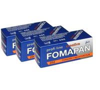 FOMAPAN Creative 200 - Juego de 3 películas de tamaño Mediano, 120 Unidades, Color Blanco y Negro