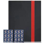 FOME,Carpeta para tarjetas de 540 bolsillos, con 9 bolsillos de piel sintética, 30 hojas, se adapta a 540 tarjetas, con cierre de banda, carpeta para Yugioh MTG y otros TCG